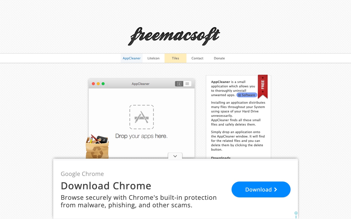 Official AppCleaner product page