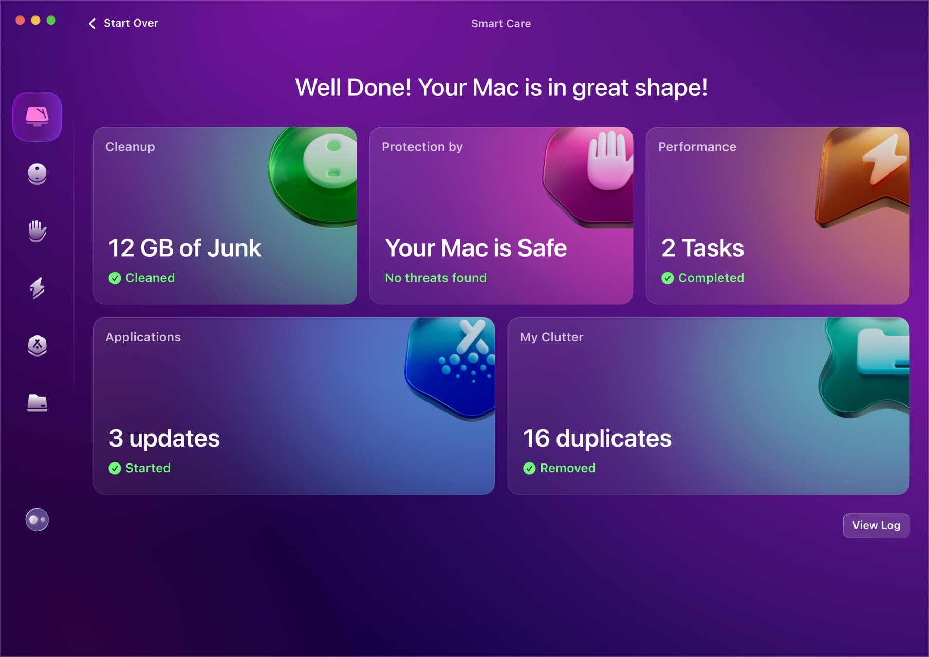 CleanMyMac Smart Care product interface